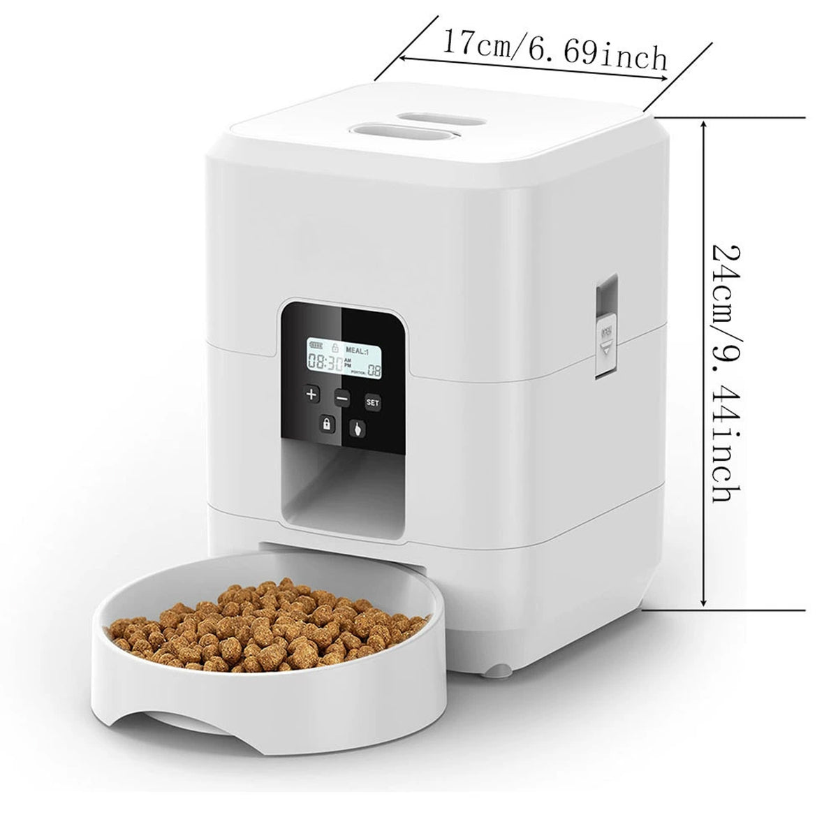 Smart Wi-Fi Pet Feeder with Scheduled and Portion-Controlled Feeding