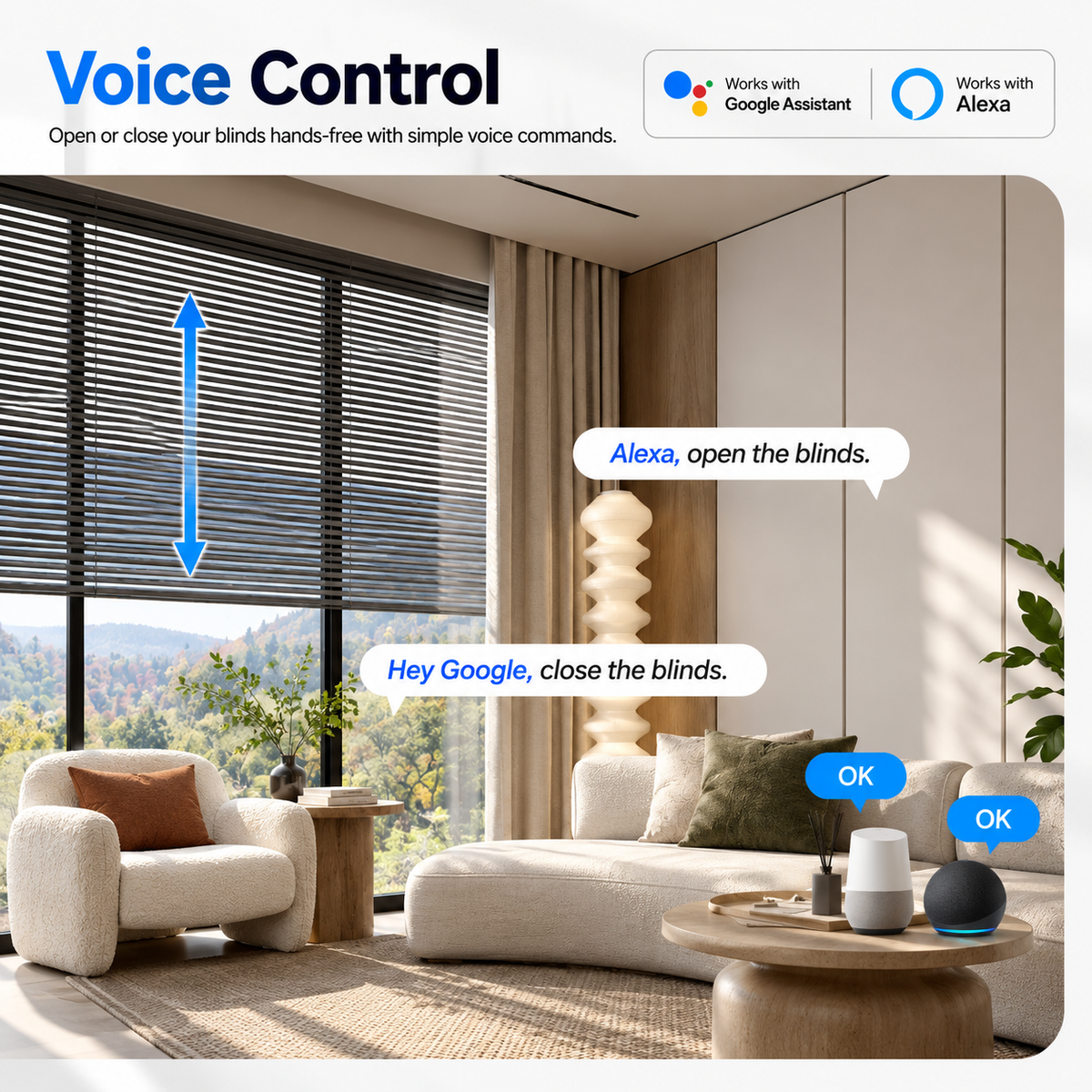 ZigBee Smart Blind Motor with App Remote Control