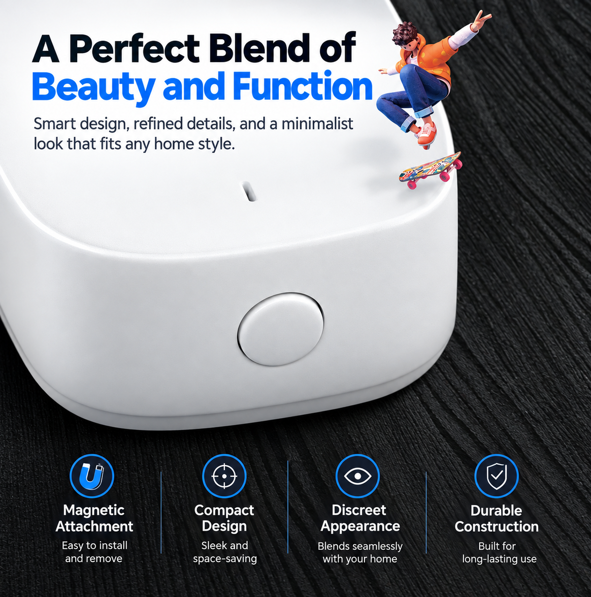 Wireless Smart Door Sensor for Home Protection