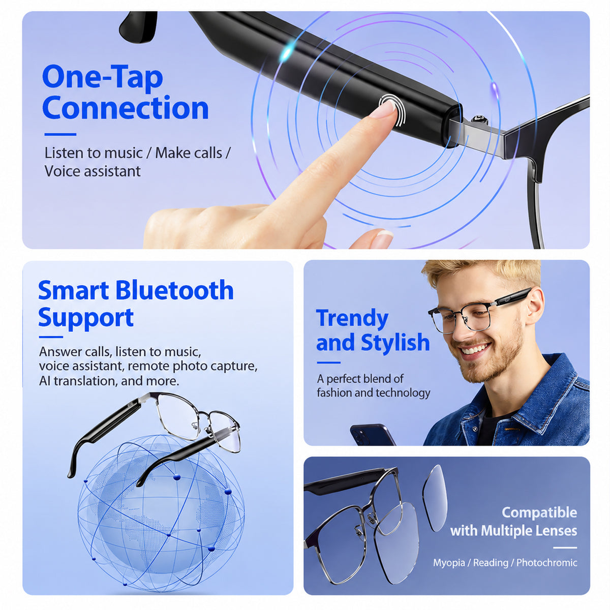 AI Bluetooth glasses