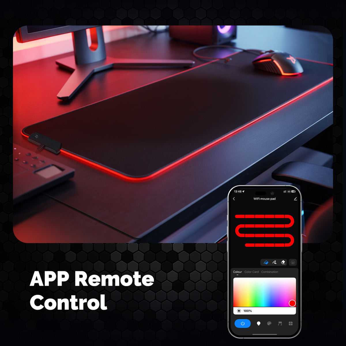 Smart WiFi RGB LED Gaming Mouse Pad
