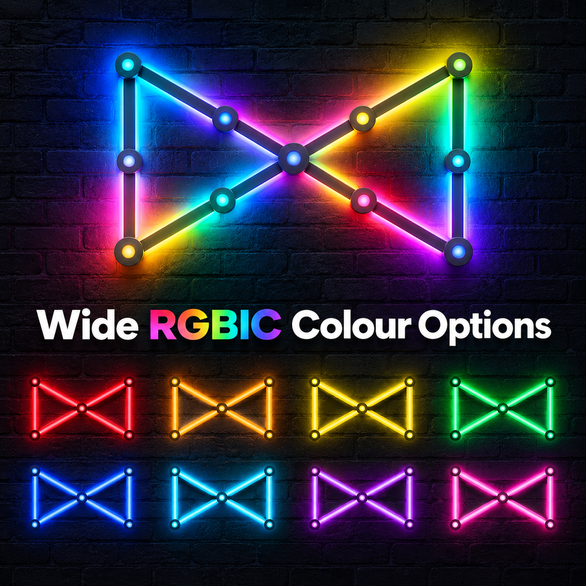 RGBIC Smart LED Wall Light with Music Sync