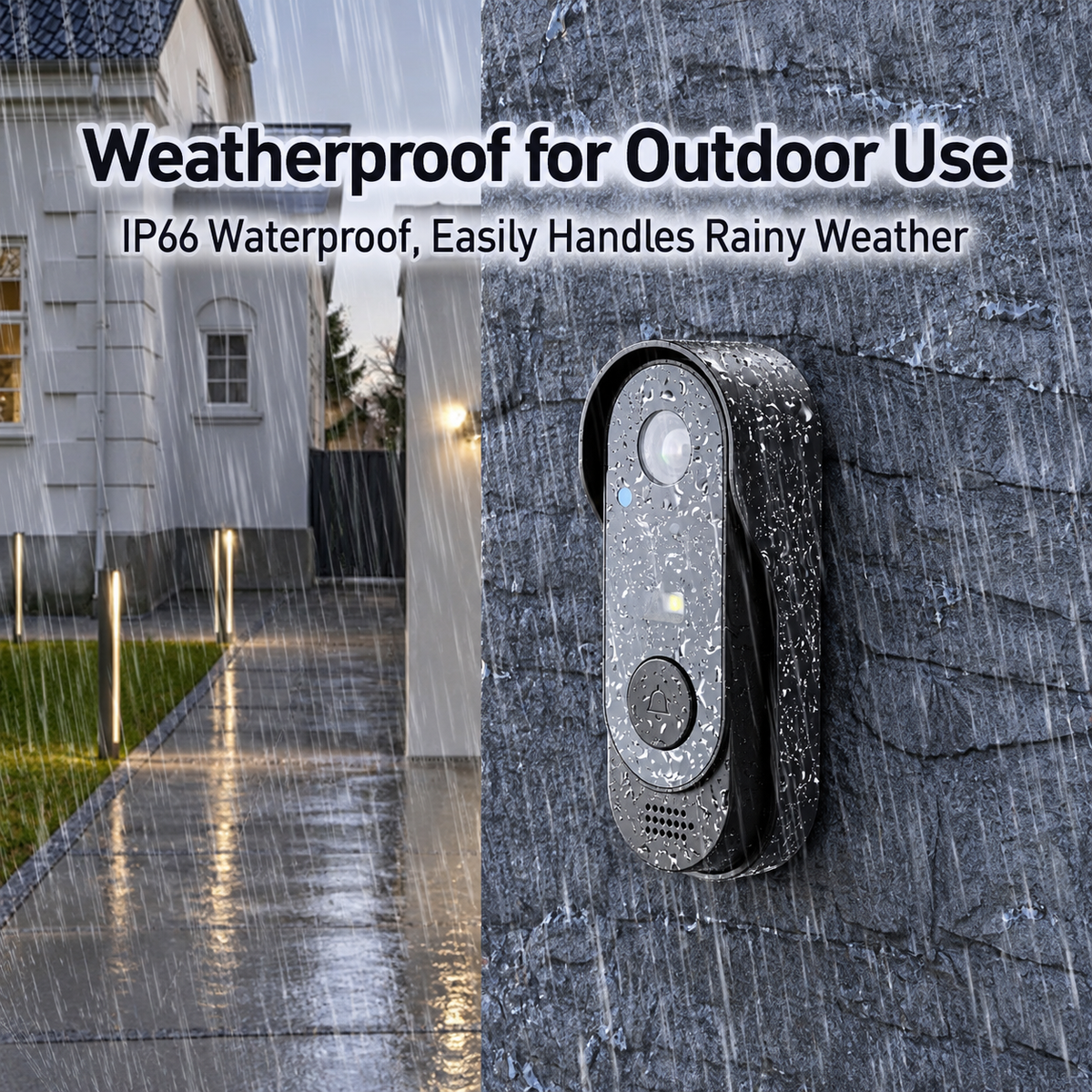 Wireless Video Doorbell with Indoor Screen & Night Vision