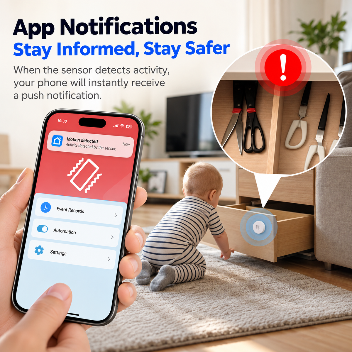 Zigbee Smart Vibration & Tilt Sensor Alarm