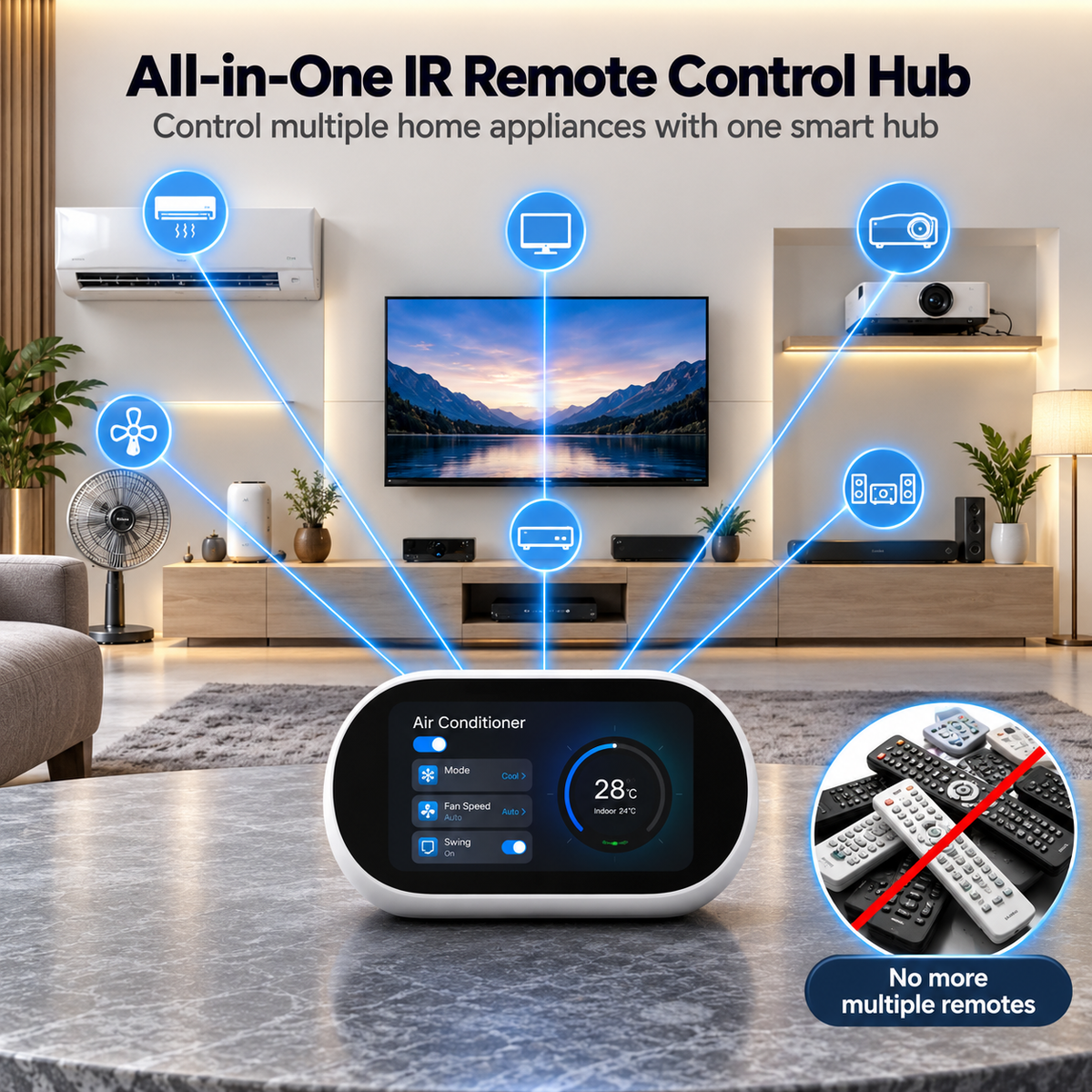 WiFi Smart Home Control Panel with Alexa & HiFi
