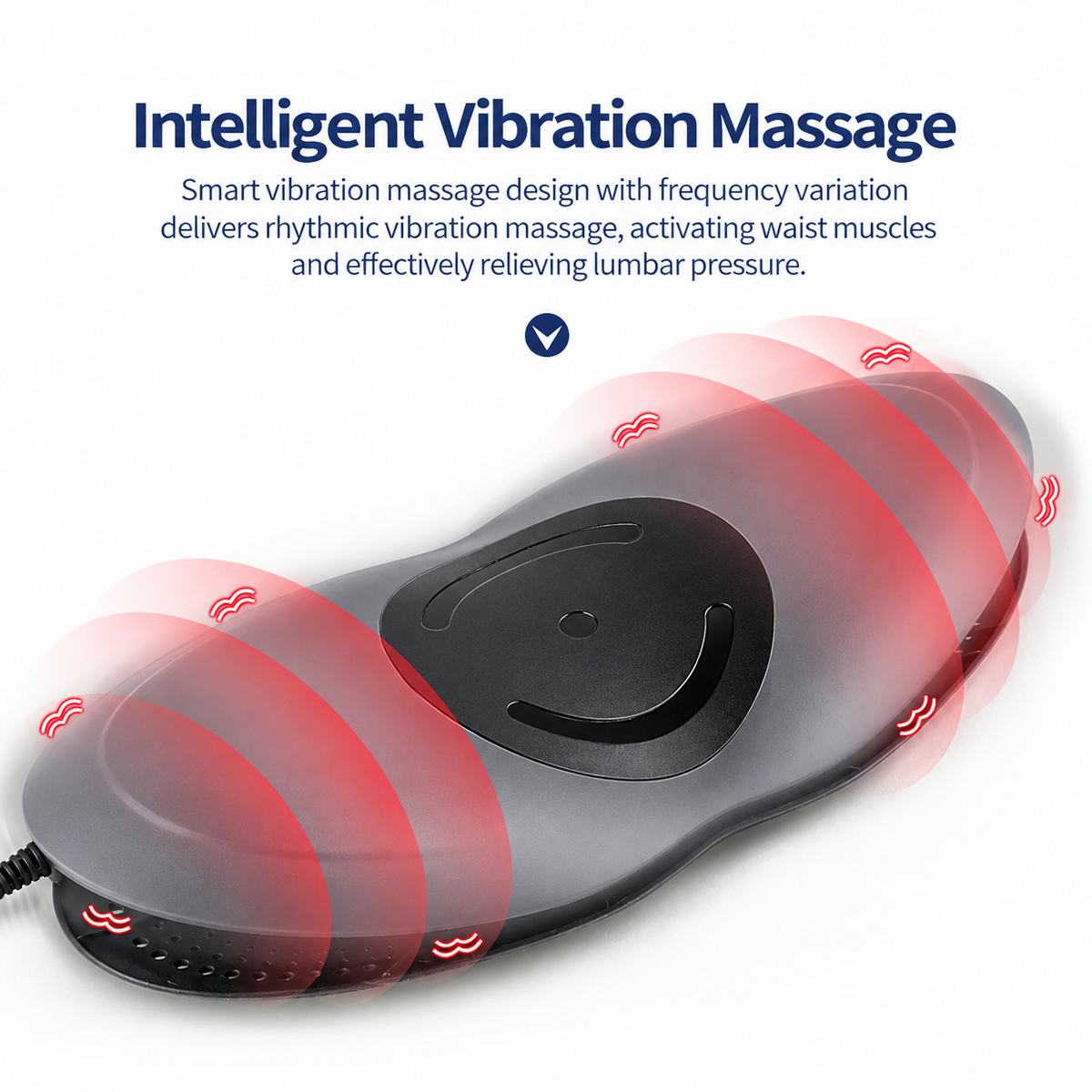 Heated Back Massager with Vibration & Lumbar Support