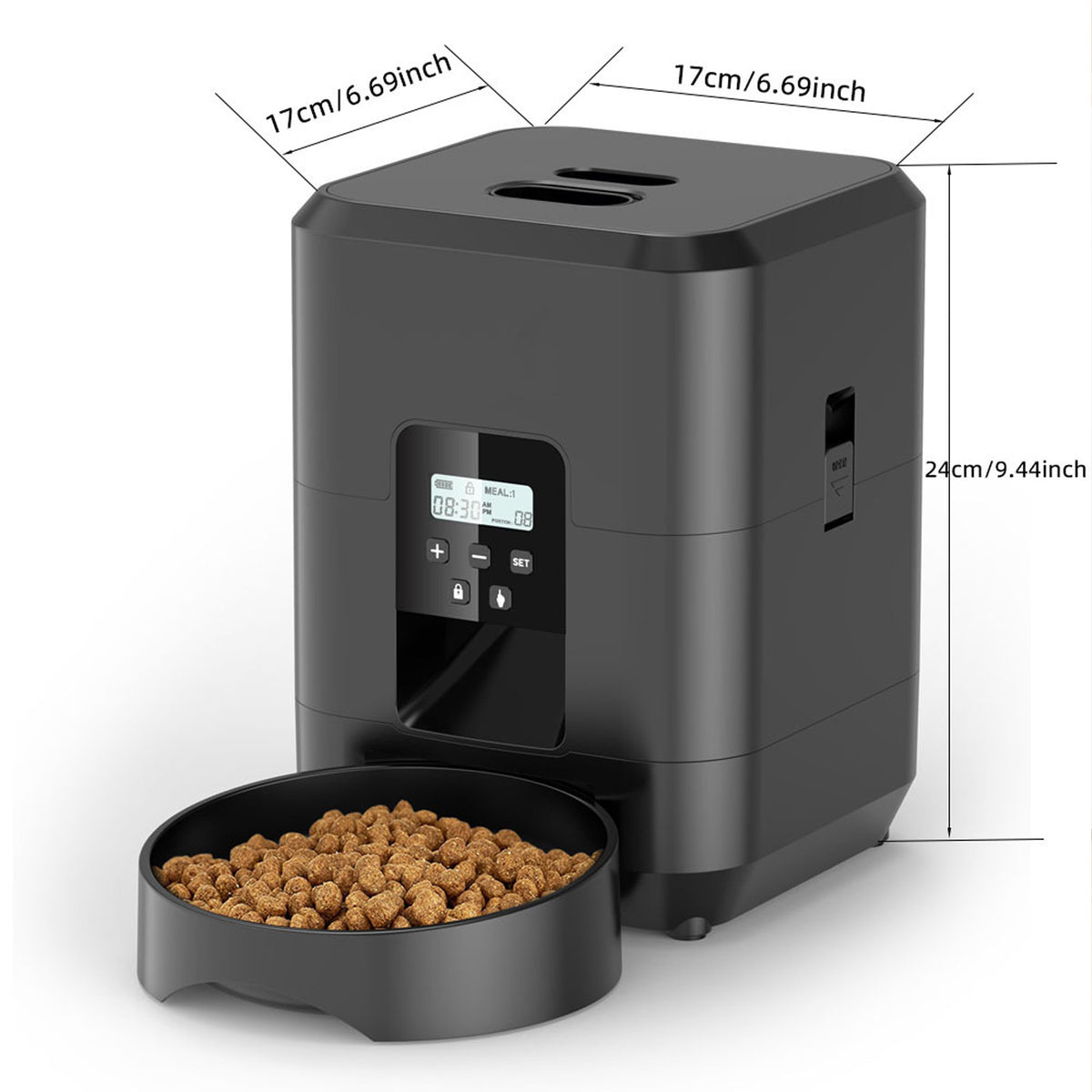 Smart Wi-Fi Pet Feeder with Scheduled and Portion-Controlled Feeding