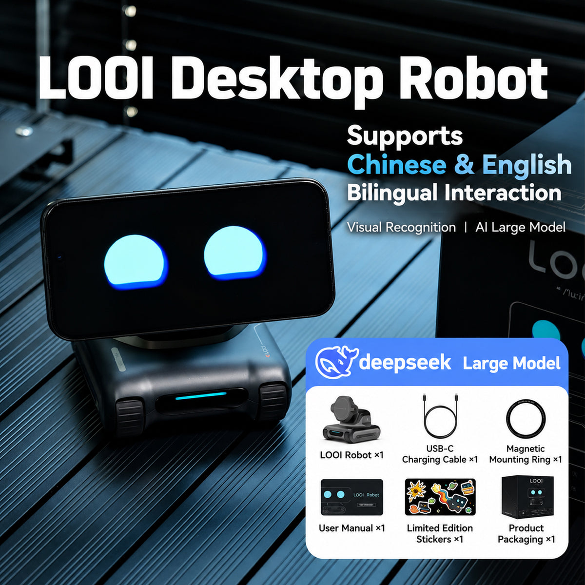 AI-powered interactive desktop robot