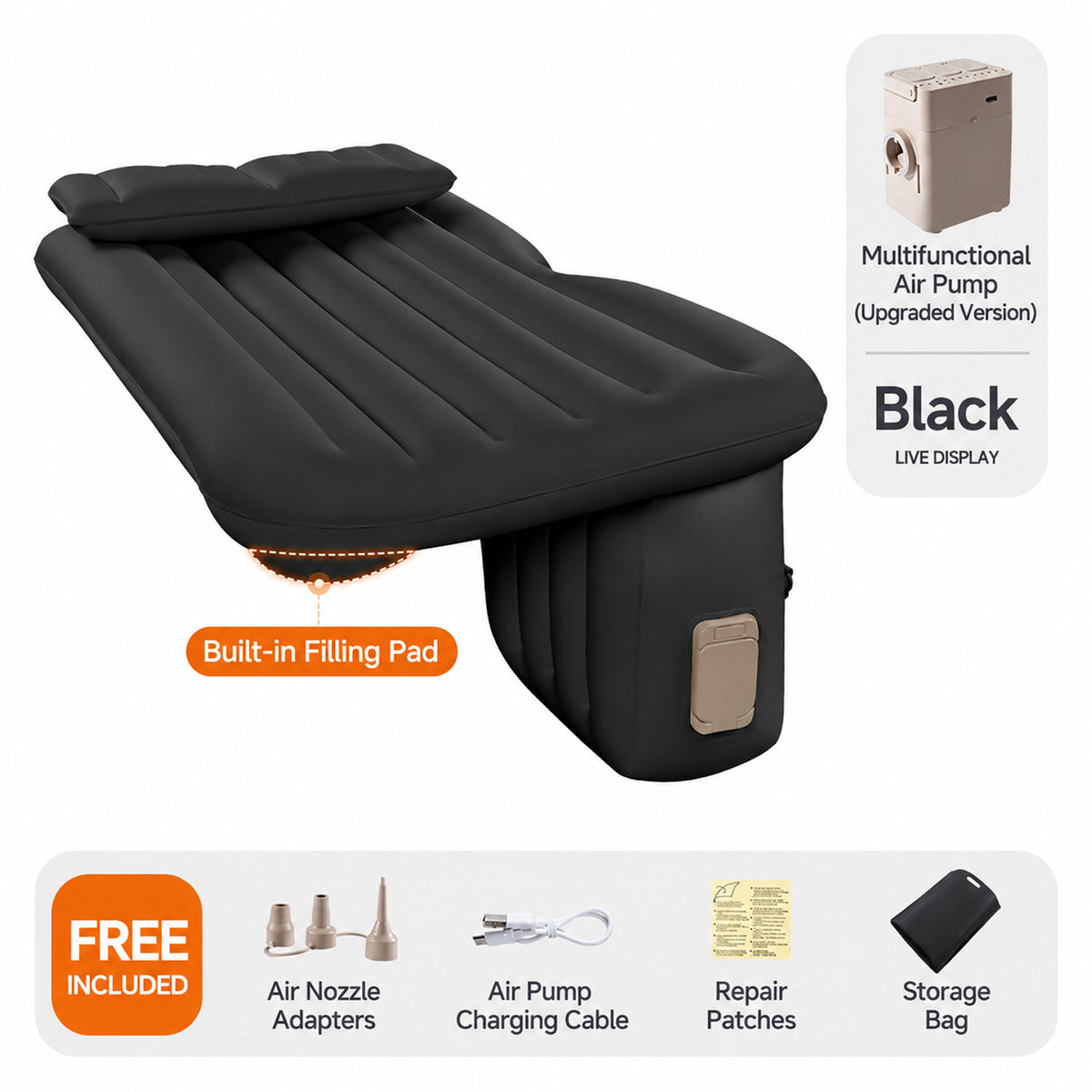 Portable Inflatable Car Bed
