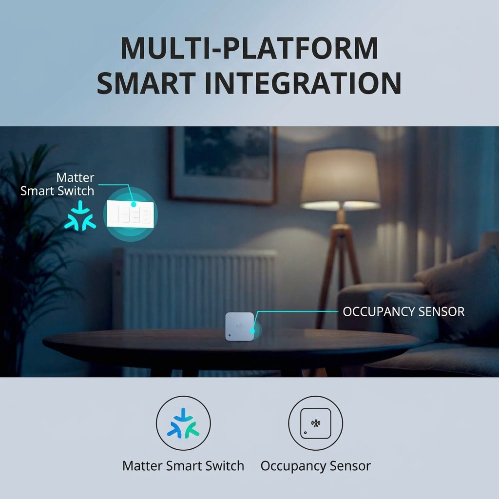 Matter Smart Light Switch, Push Button Wall Switch