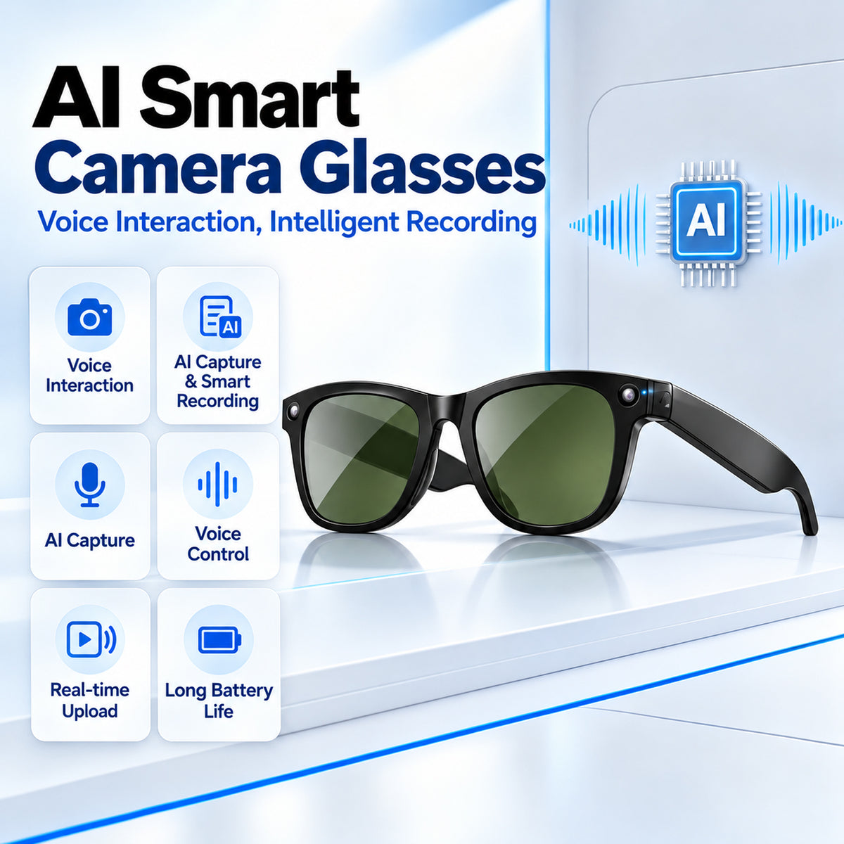 AI-powered smart glasses for photography