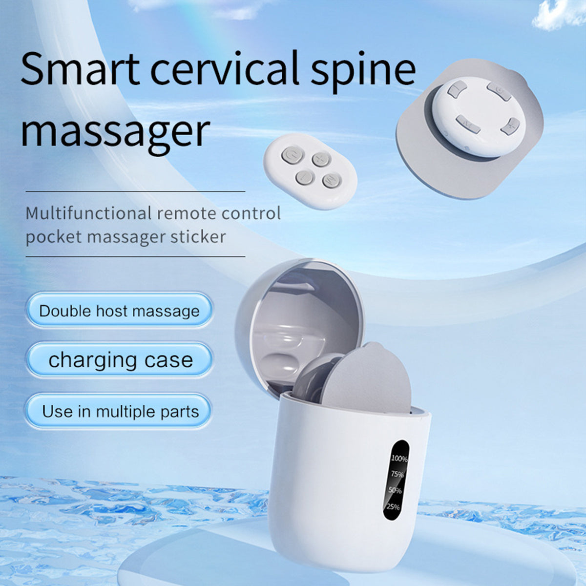 Portable Pulse Neck Massager Patch