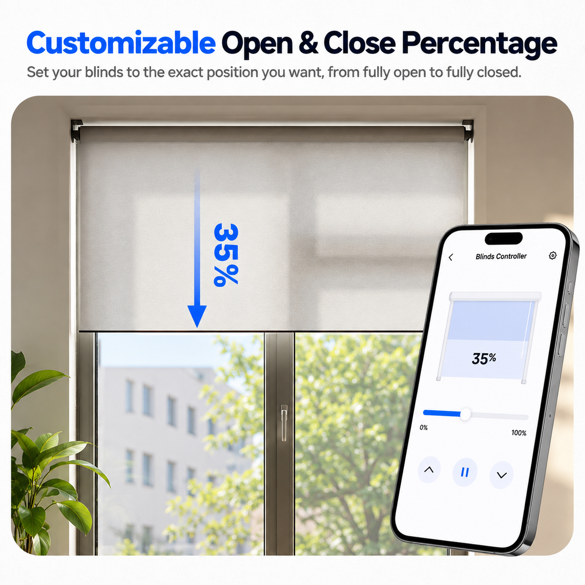 ZigBee Smart Blind Motor with App Remote Control