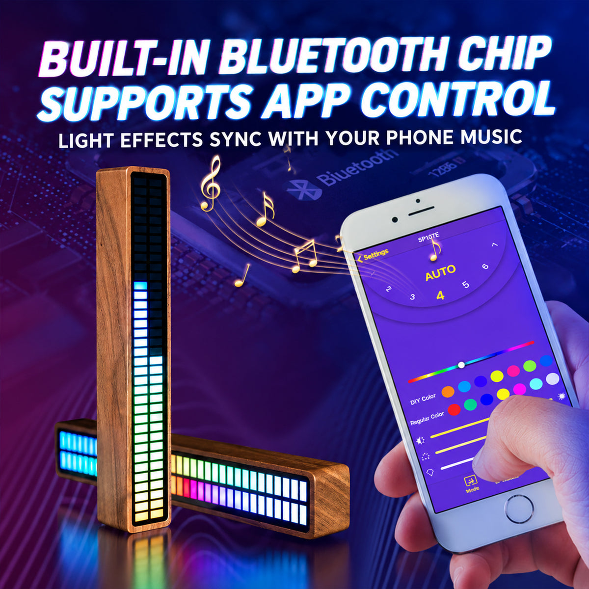Smart Bluetooth Sound-Reactive Light