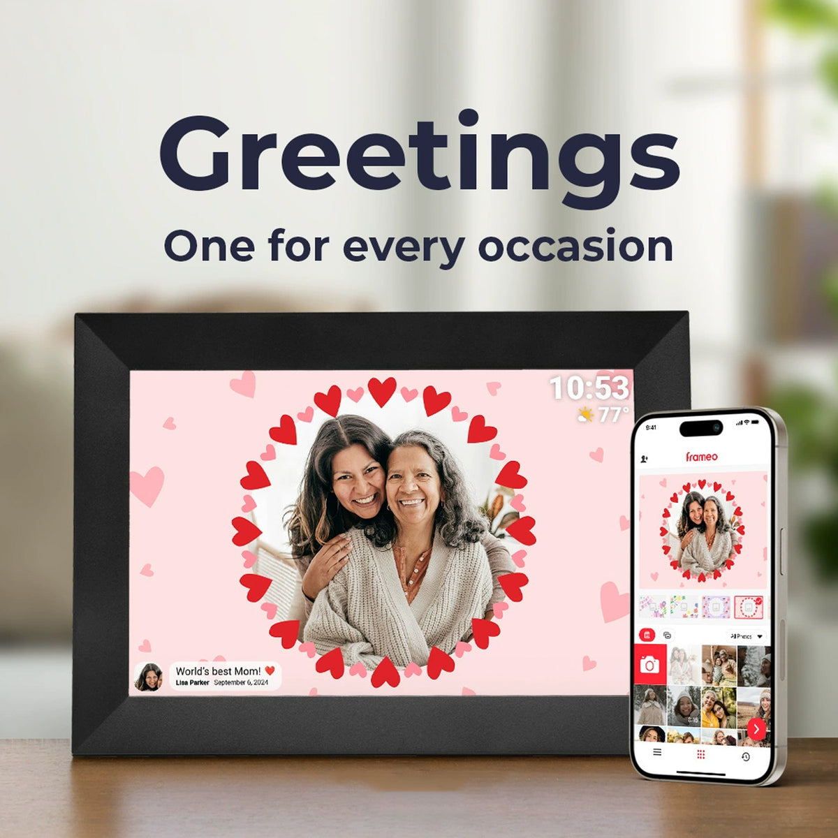 10.1-inch HD IPS Digital Cloud Photo Frame
