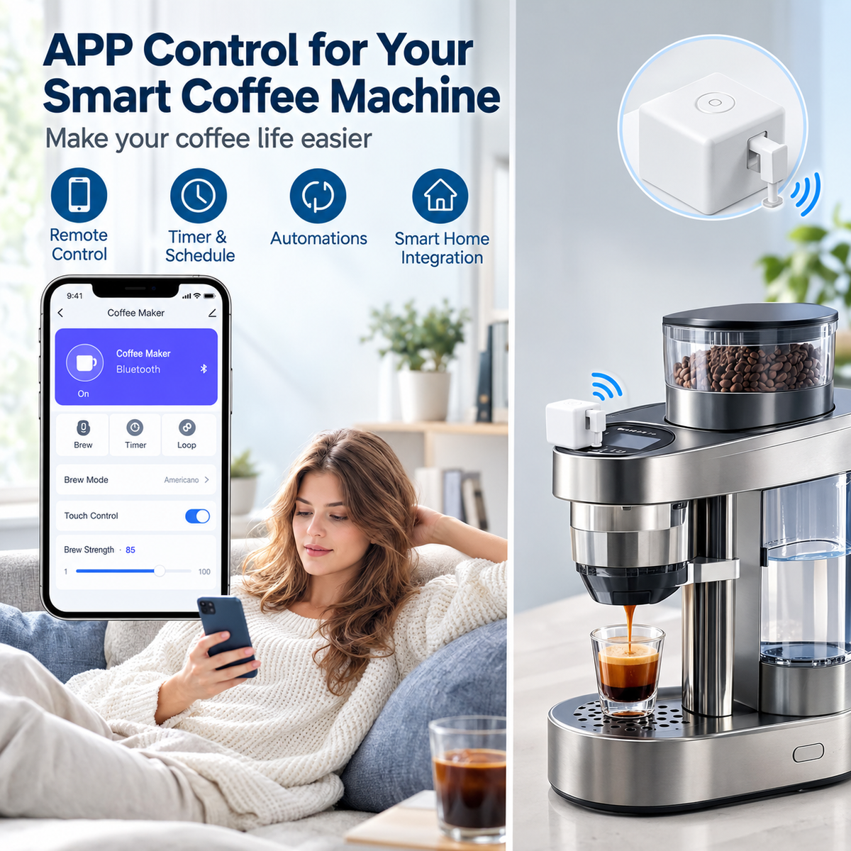 ZigBee Smart Fingerbot with App & Voice Control