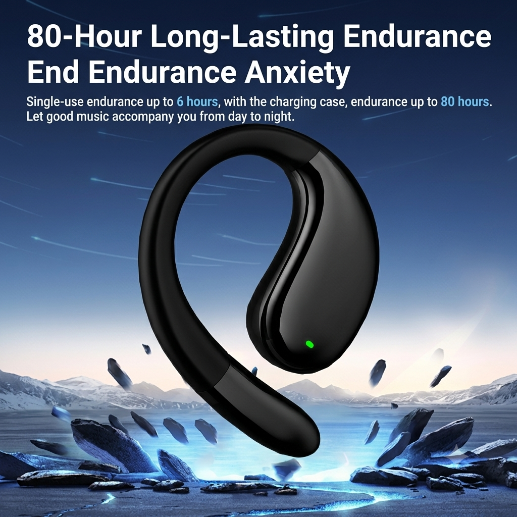 Open-Ear Bluetooth Earbuds with AI Translation