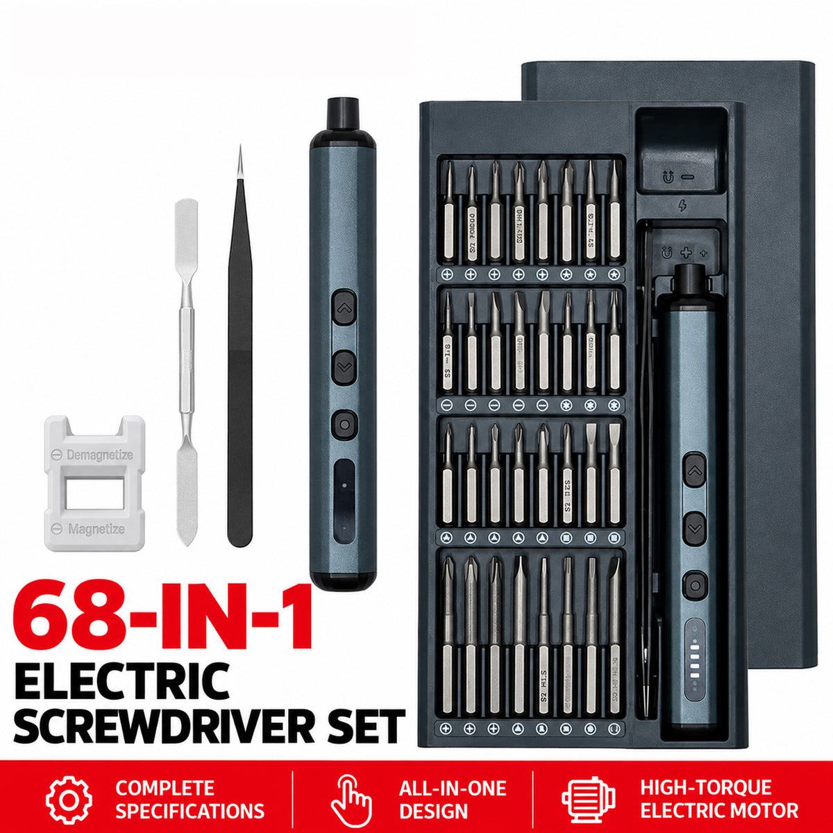 68-in-1 Compact Precision Electric Screwdriver