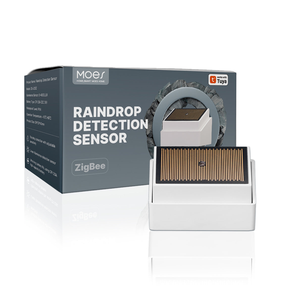 ZigBee Smart Rain & Light Sensor IPX4