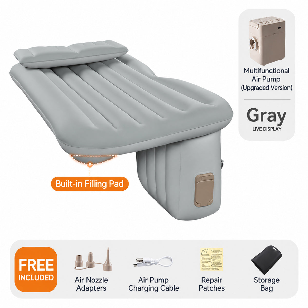 Portable Inflatable Car Bed