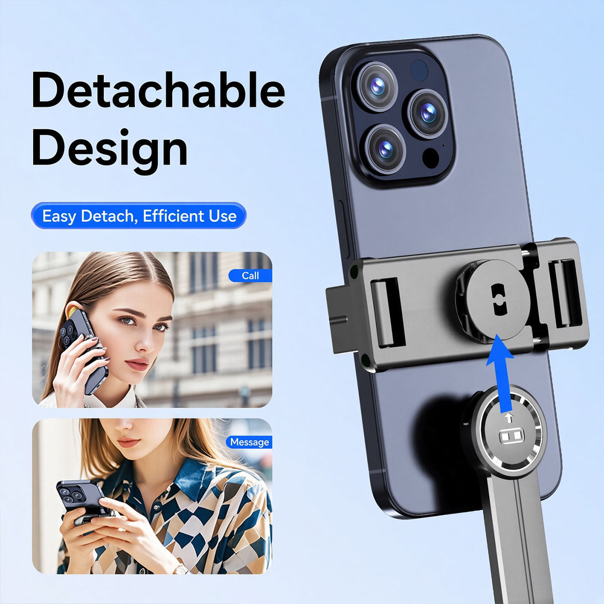AI Face Tracking Selfie Stick Tripod with Bluetooth Remote