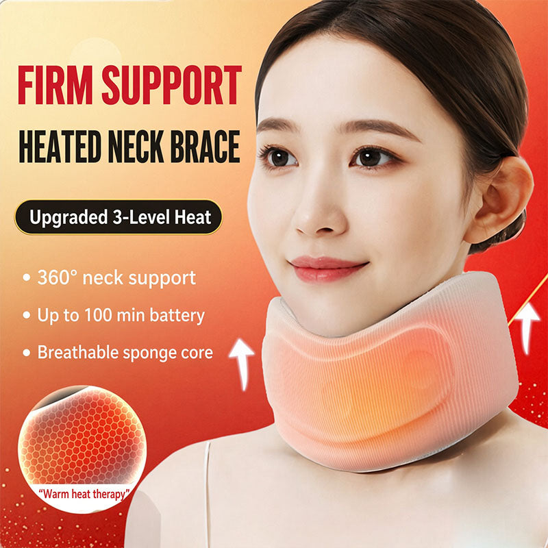 Smart Heating Neck Massager  5 Level Heat & Vibration Neck Pain Relief