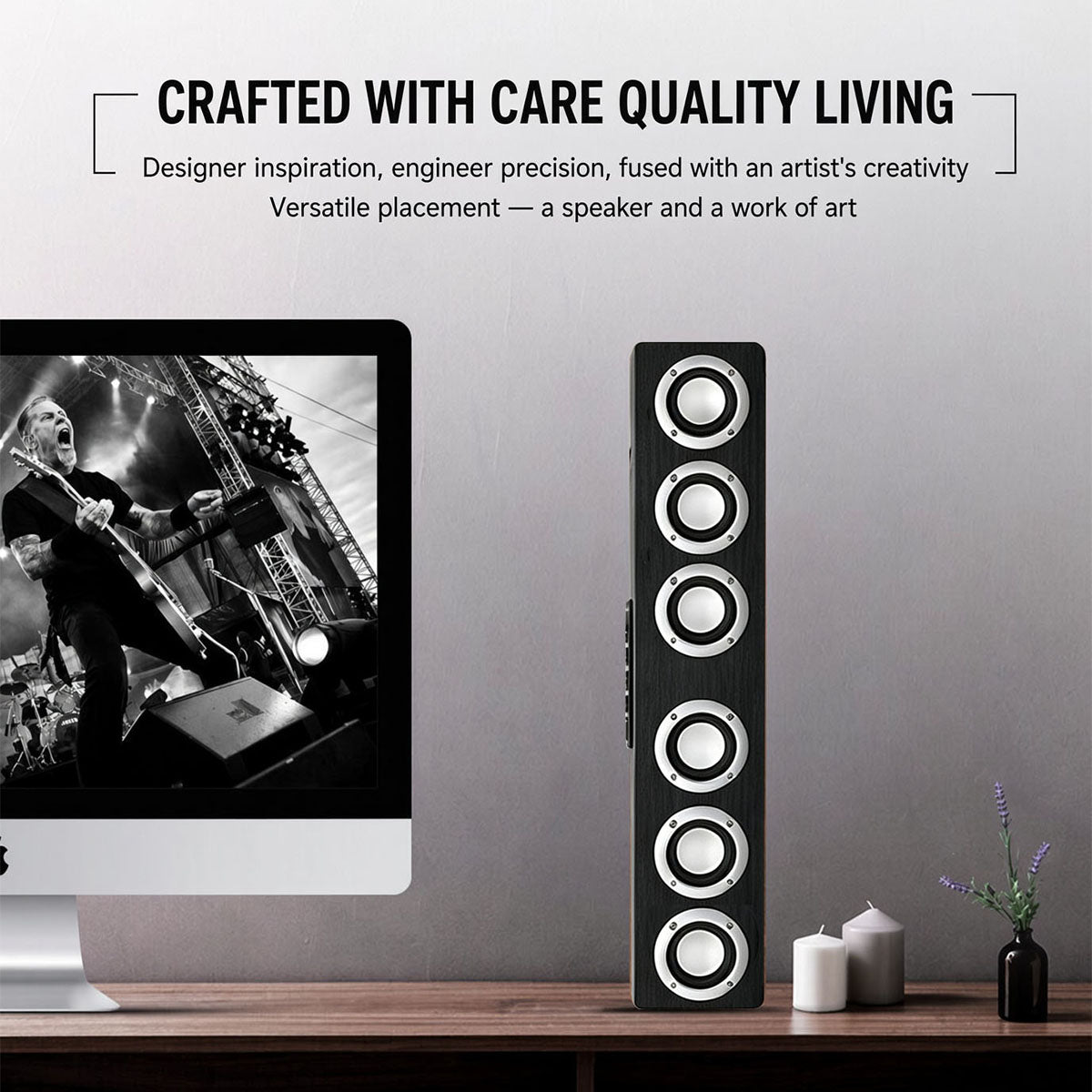 Portable AI Smart Bluetooth Speaker, Wireless Mini Speaker with TF Card Slot, Built‑in Battery for Home Outdoor Travel