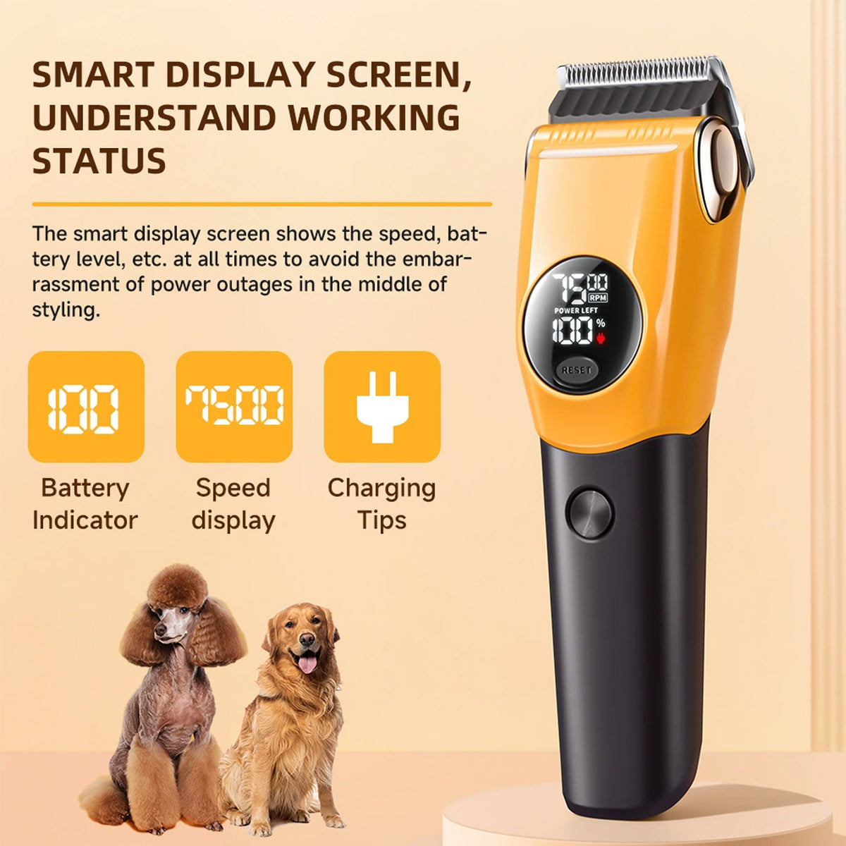 Smart Electric Clipper with Digital Display