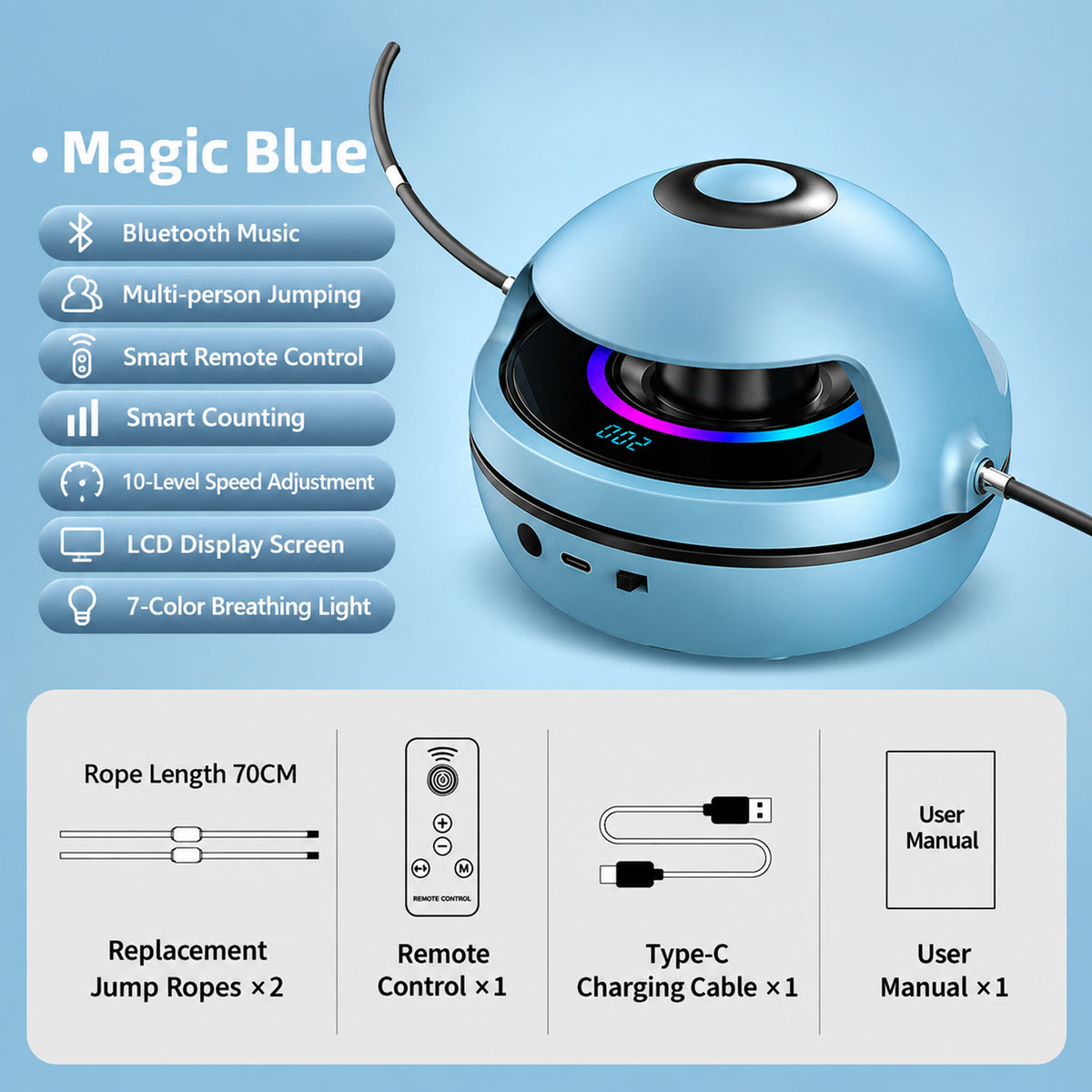 Smart Remote-Controlled Multi-Player Jump Rope Machine