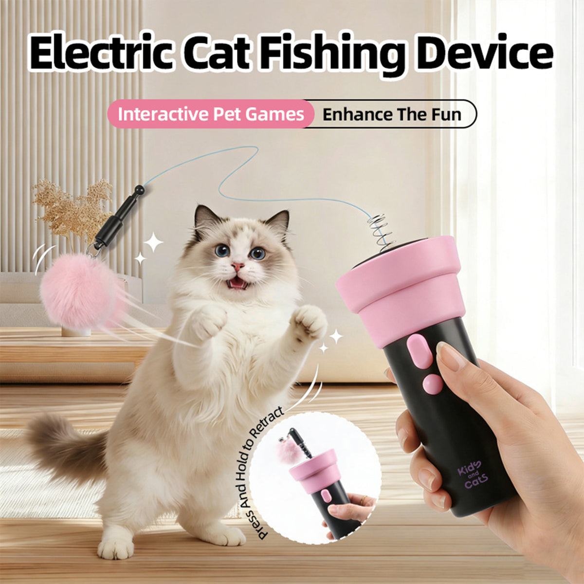 Electric cat-fishing toy