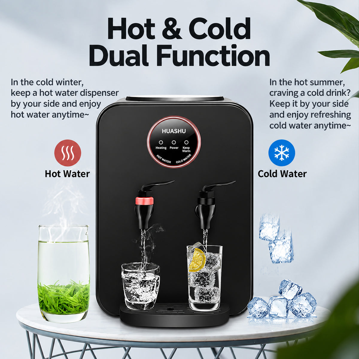Hot and cold water dispenser