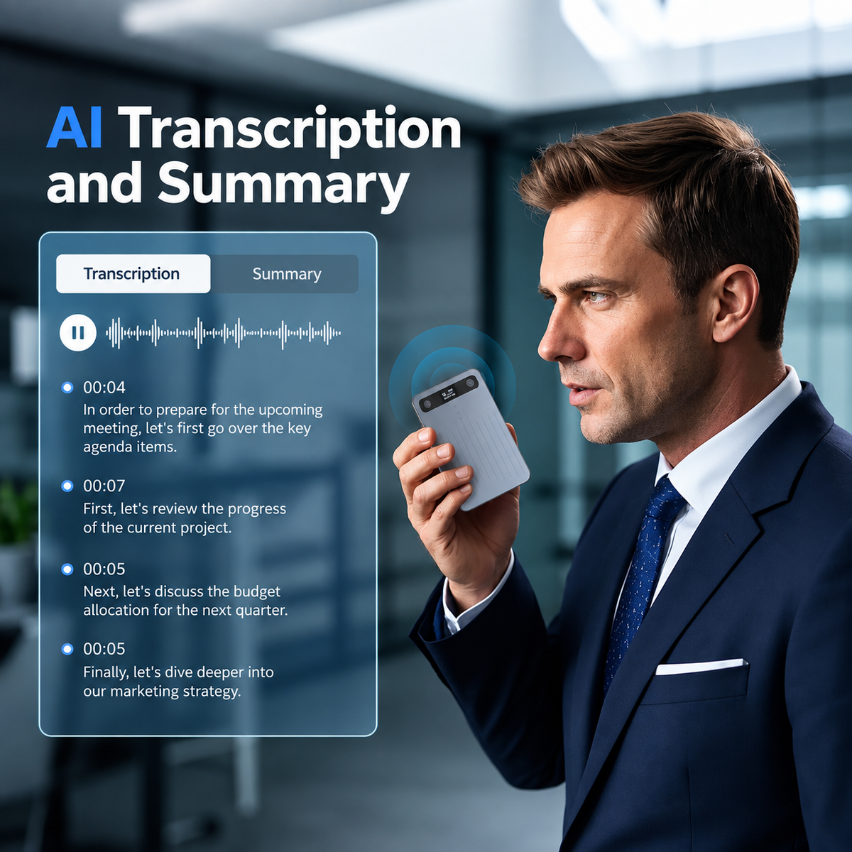 AI Voice Recorder with Transcription & Summary