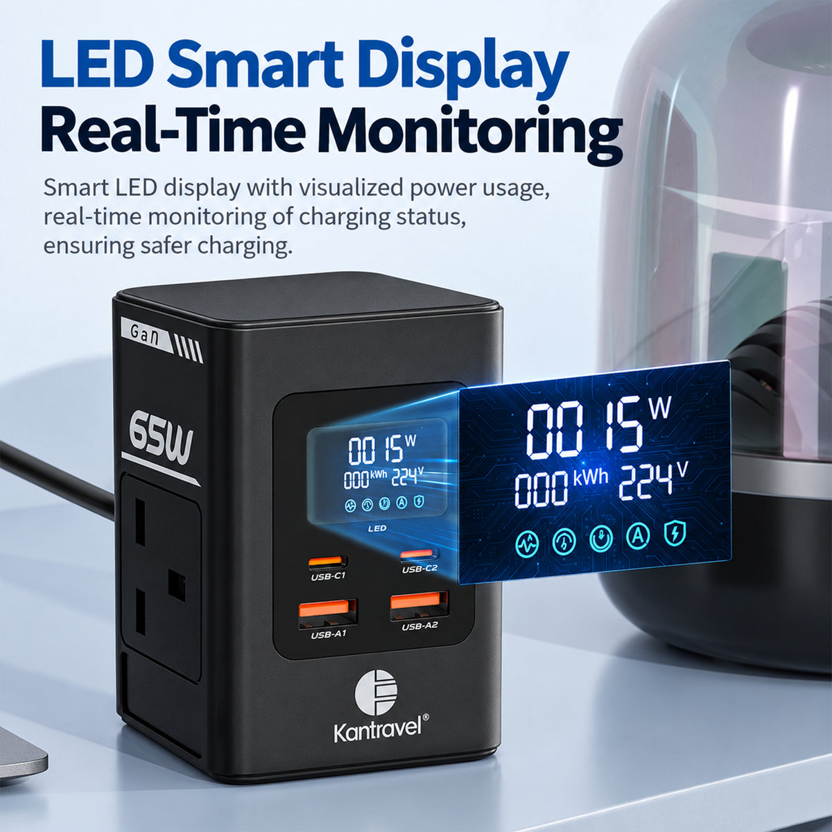 Smart Digital display adapter plug