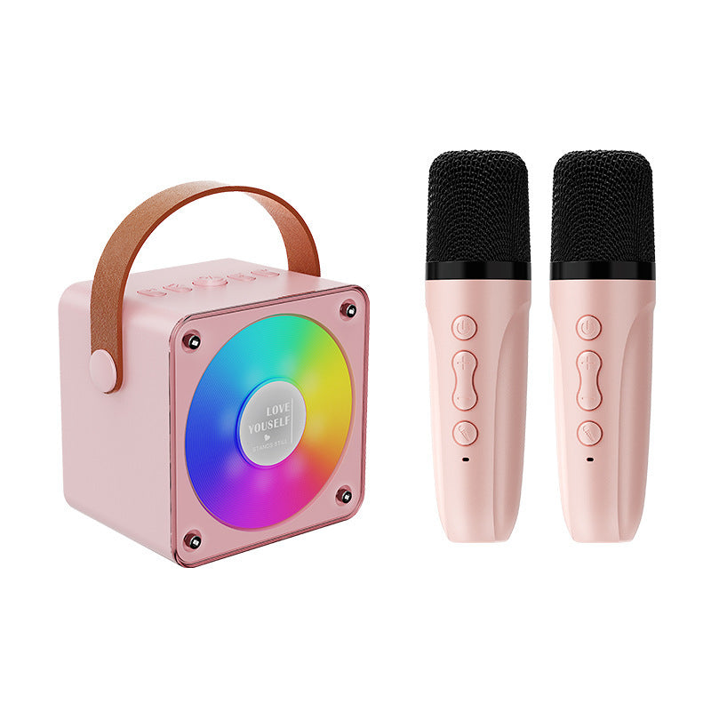 Portable Bluetooth Karaoke Speaker with Dual Mics