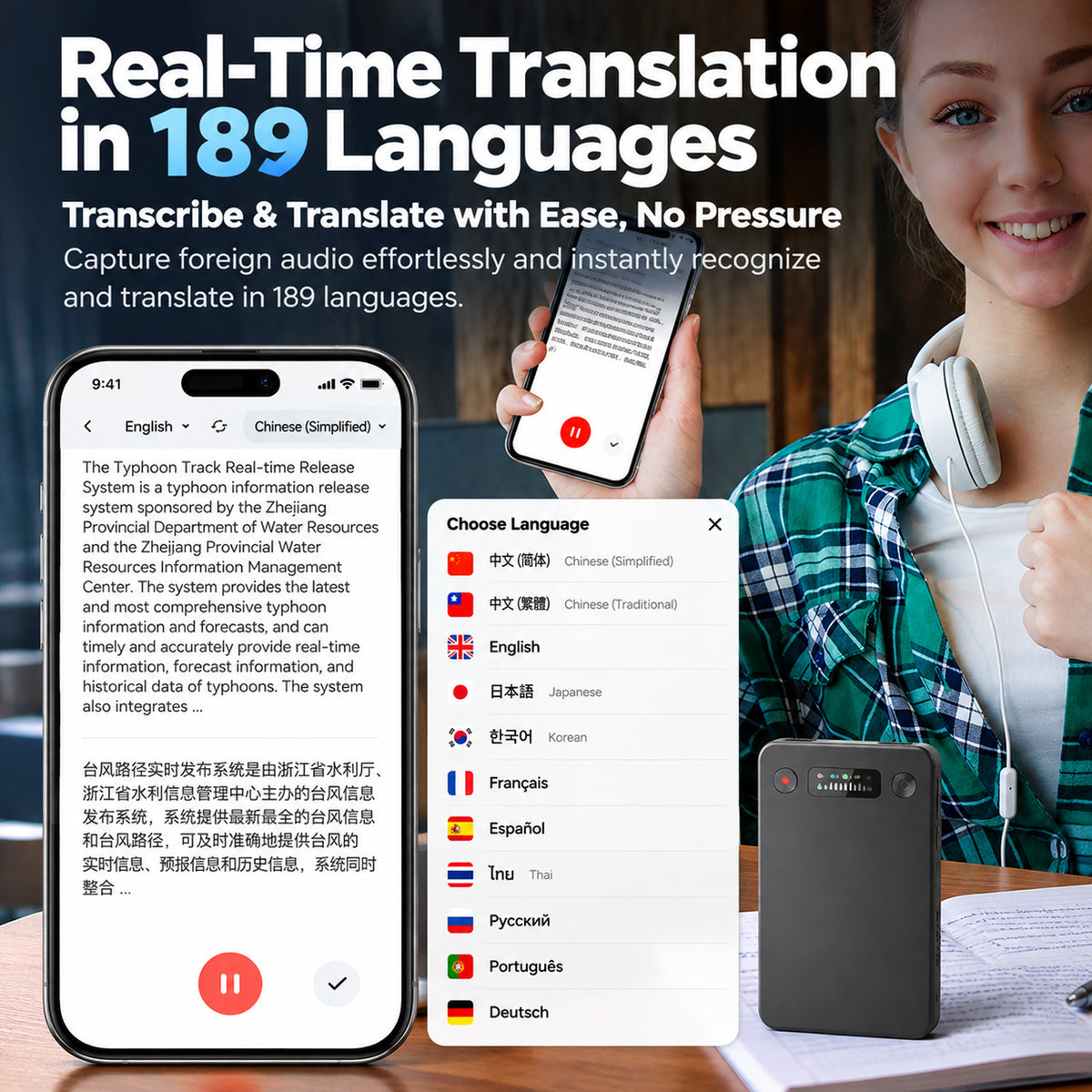 Multilingual Translation Voice Recorder