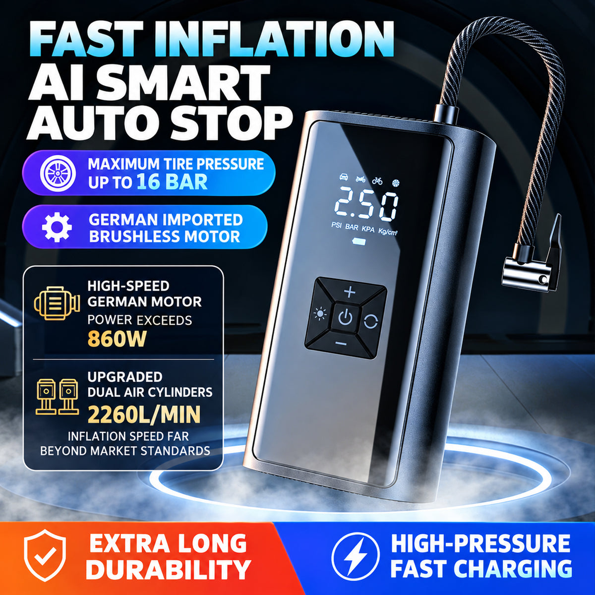 Portable Car Tire Inflator