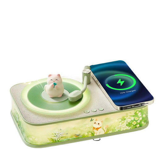 Retro Bluetooth Speaker, Diffuser & Wireless Charger