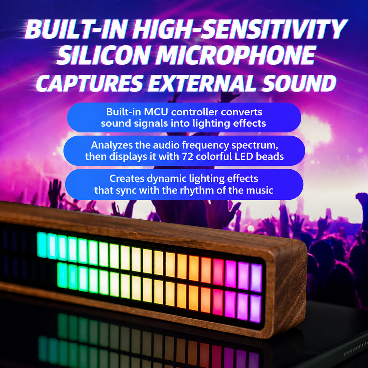 Smart Bluetooth Sound-Reactive Light