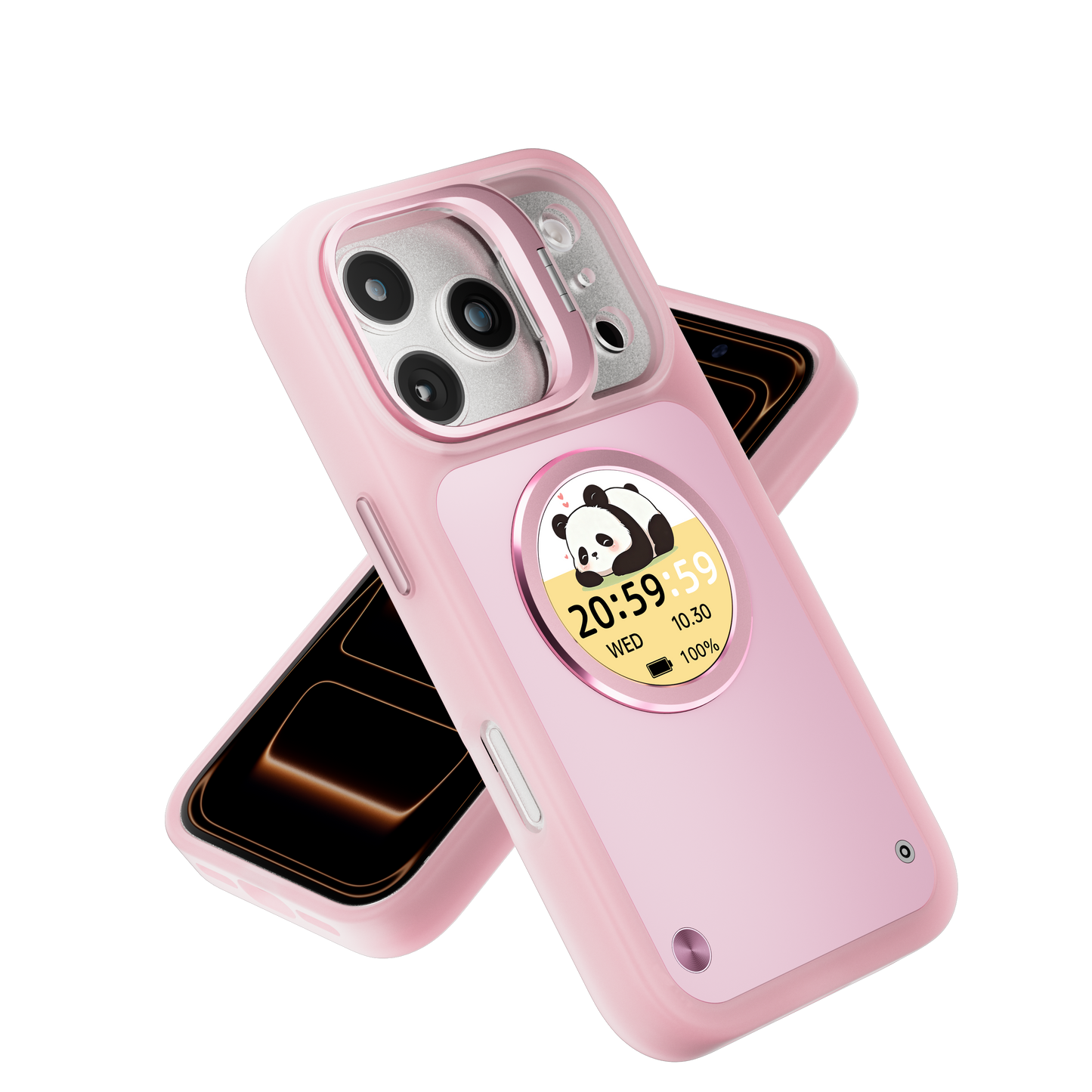 Smart Phone Case with 1.52" AMOLED Display, Bluetooth 6.0, Custom Wallpaper & Message Notifications, IP67 Waterproof, Magnetic Charging, for iPhone 13–17 Series
