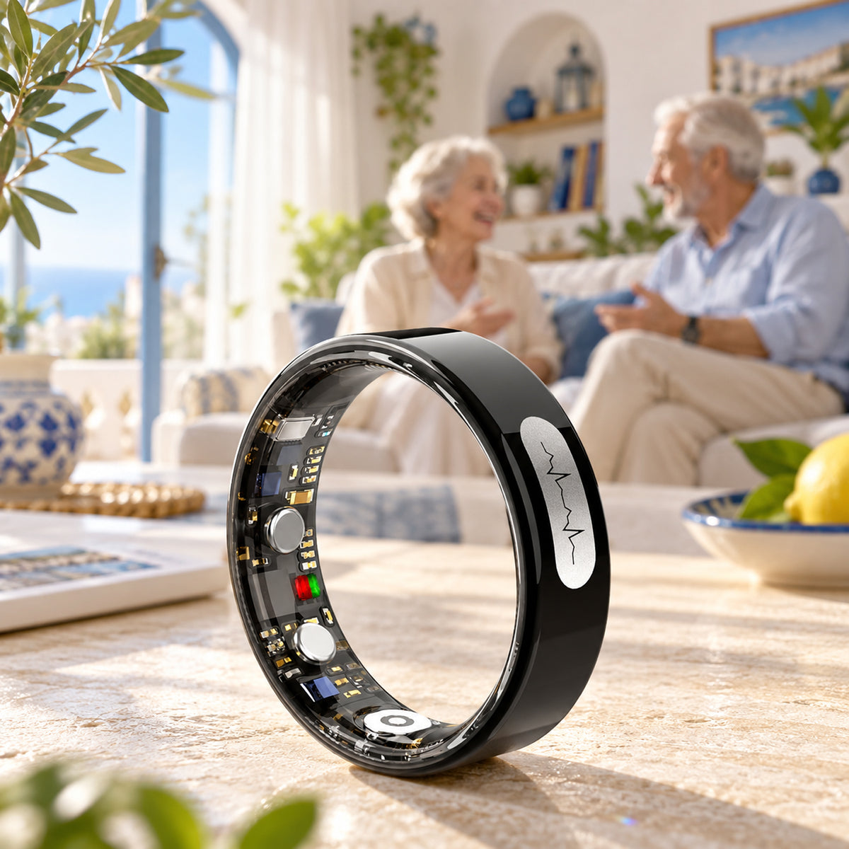 AI-powered smart ring for heart rate and blood pressure monitoring