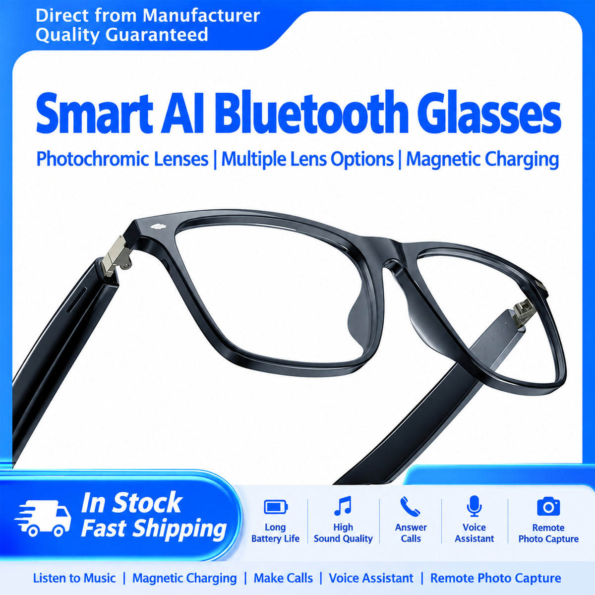 AI Bluetooth glasses