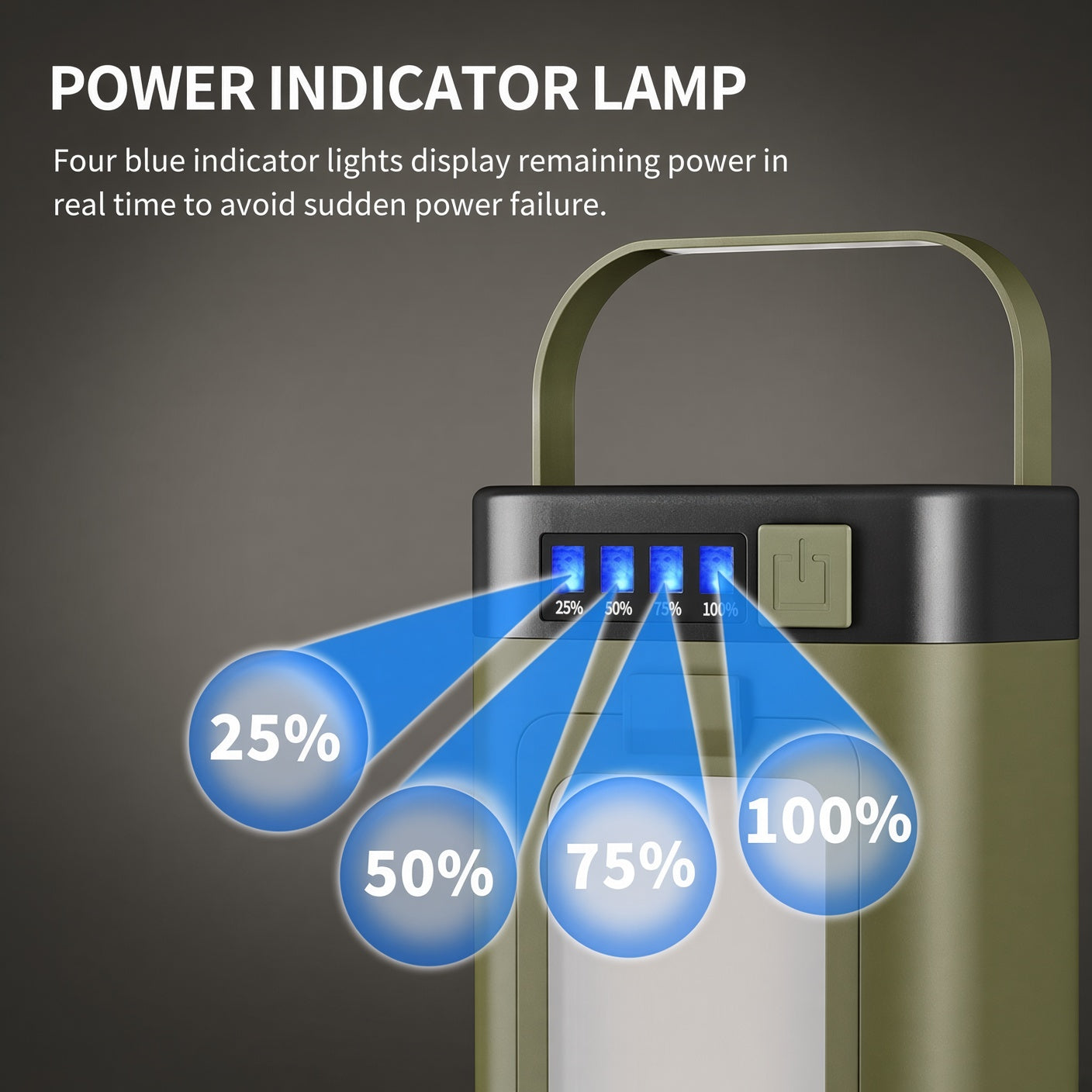 Solar Camping Lantern – Foldable LED Tent Light & Hook