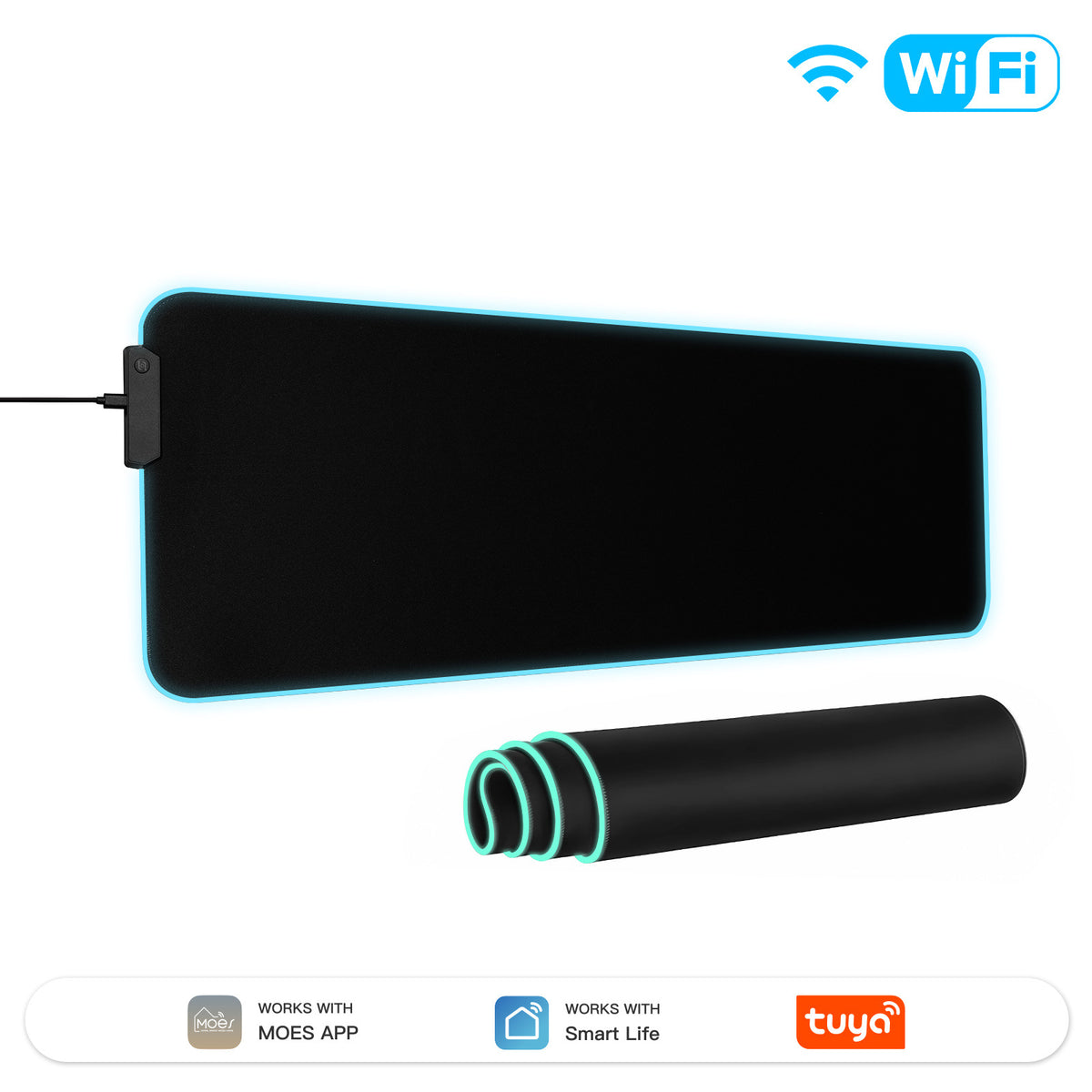 Smart WiFi RGB LED Gaming Mouse Pad