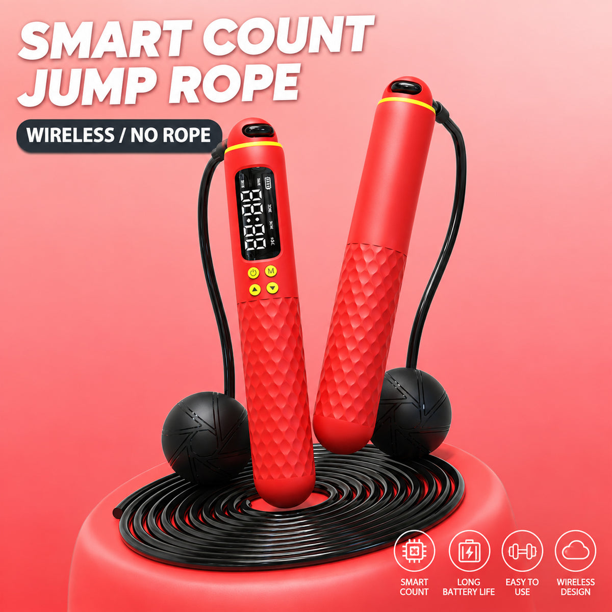 Smart Weighted Jump Rope with Counter