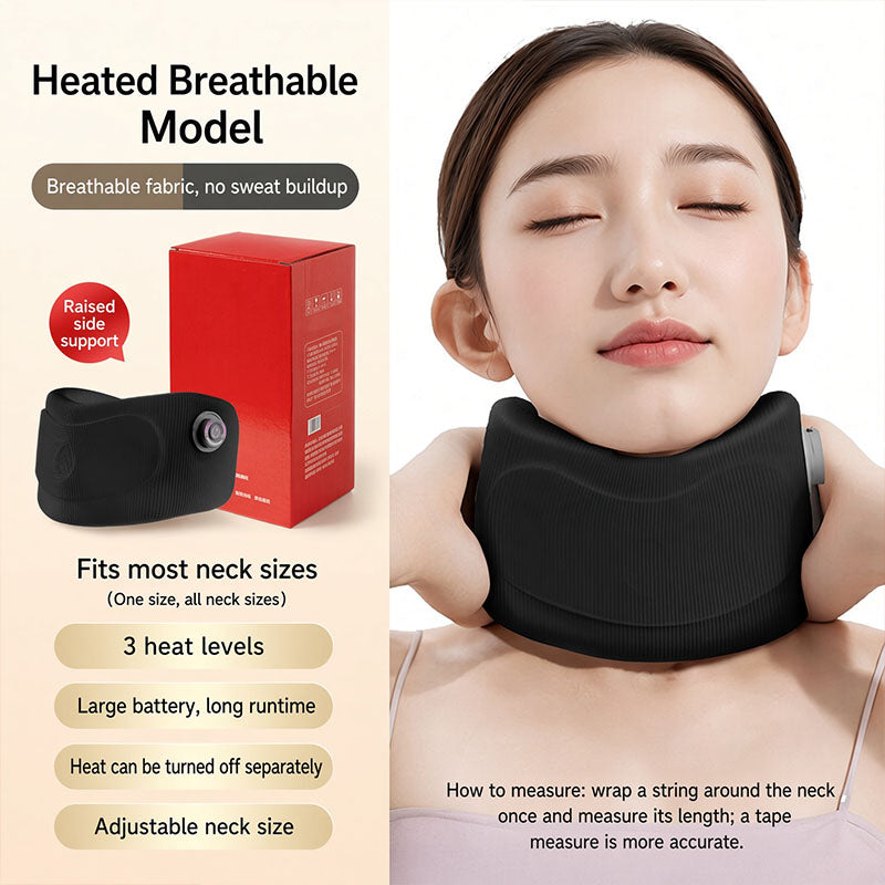 Smart Heating Neck Massager  5 Level Heat & Vibration Neck Pain Relief
