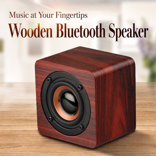 Wireless wooden Bluetooth speaker