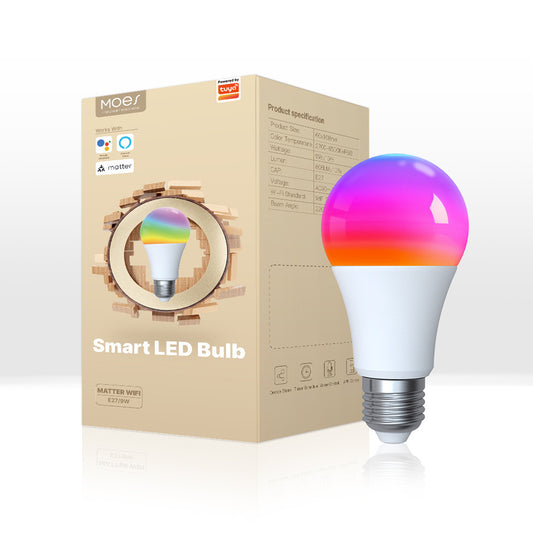 Matter WiFi Smart RGB LED Bulb with App Control