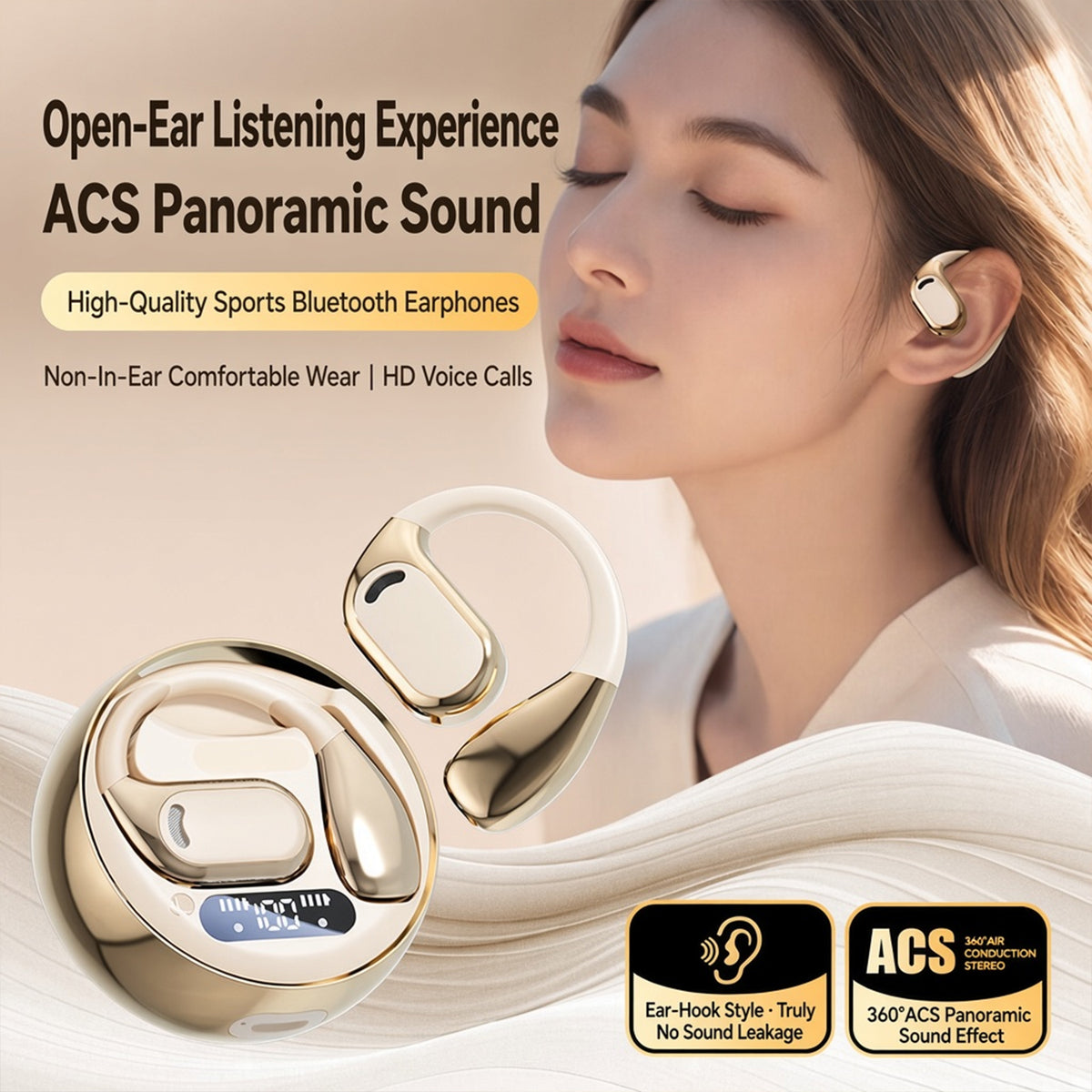 Smart Translating Ear-Hook Headphones