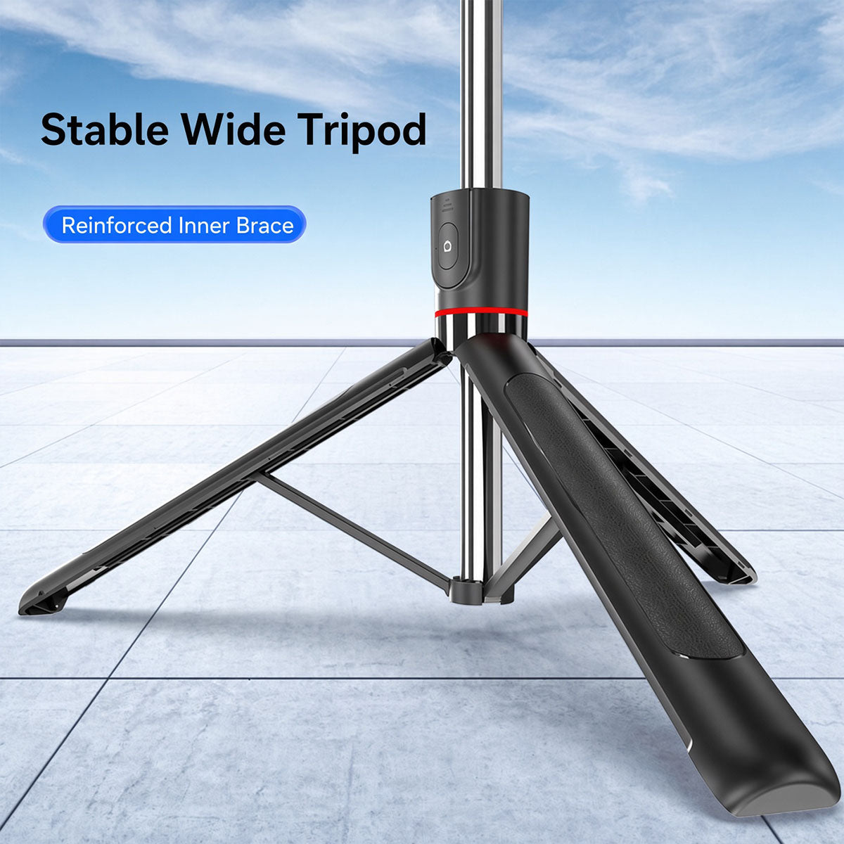AI Face Tracking Selfie Stick Tripod with Bluetooth Remote