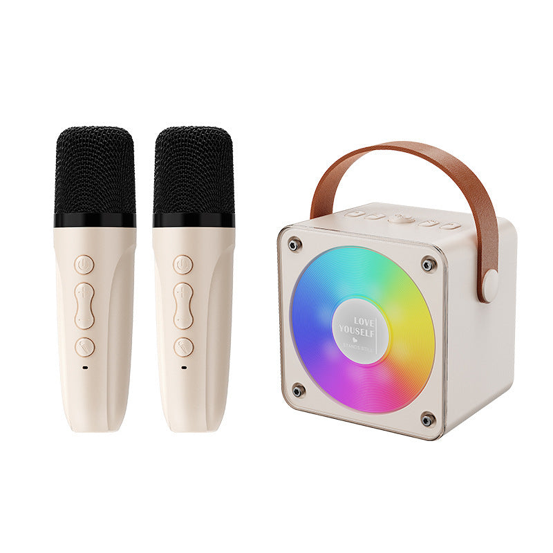 Portable Bluetooth Karaoke Speaker with Dual Mics
